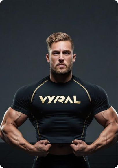 Vyral Athletics Elite Short Sleeve Compression Shirt - Black & Gold / White Blue
