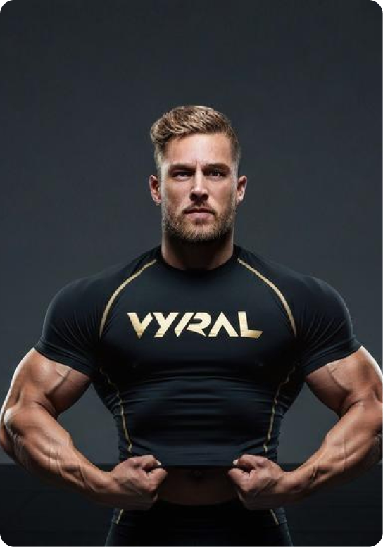 Vyral Athletics Elite Short Sleeve Compression Shirt - Black & Gold / White Blue